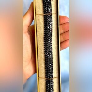 Black Spinel Tennis Bracelet